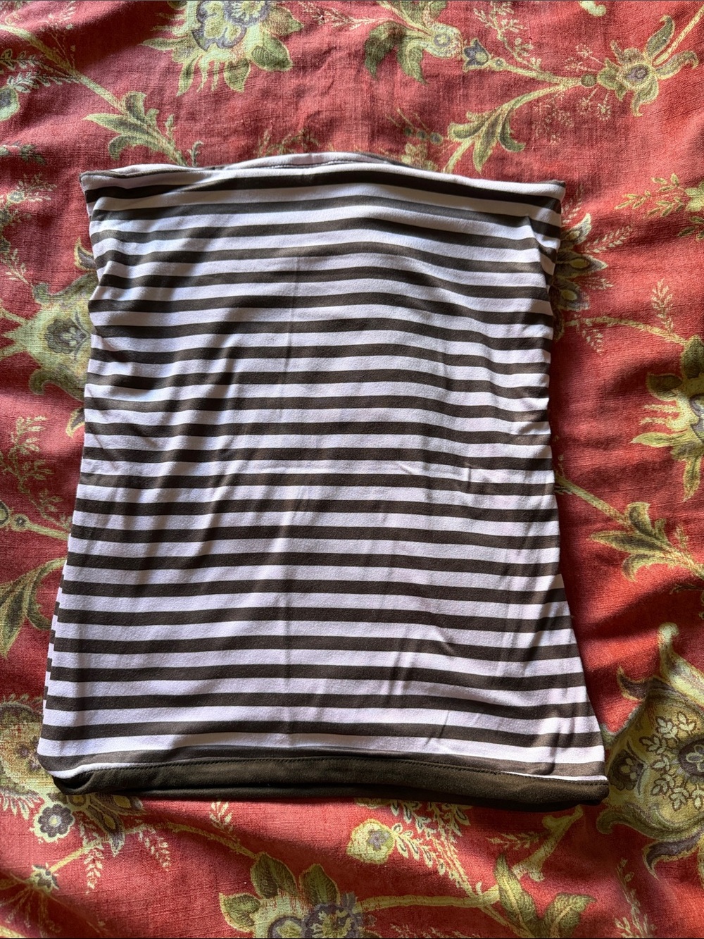 RSQ Tube Top in Brown and Pink